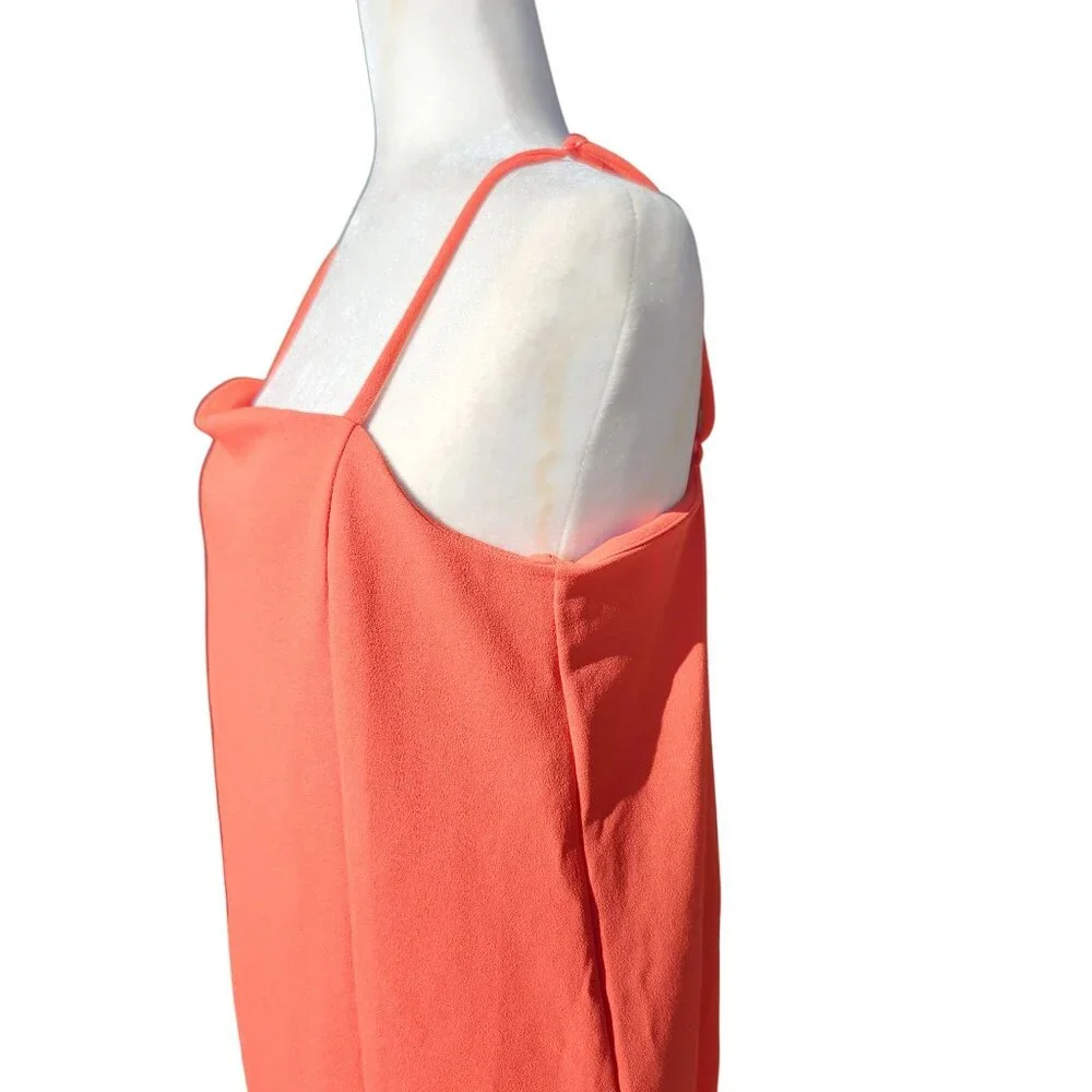 H&M Women's Medium Jersey A-line Mini Dress Sleeveless Red Spaghetti Strap New - Picture 6 of 8